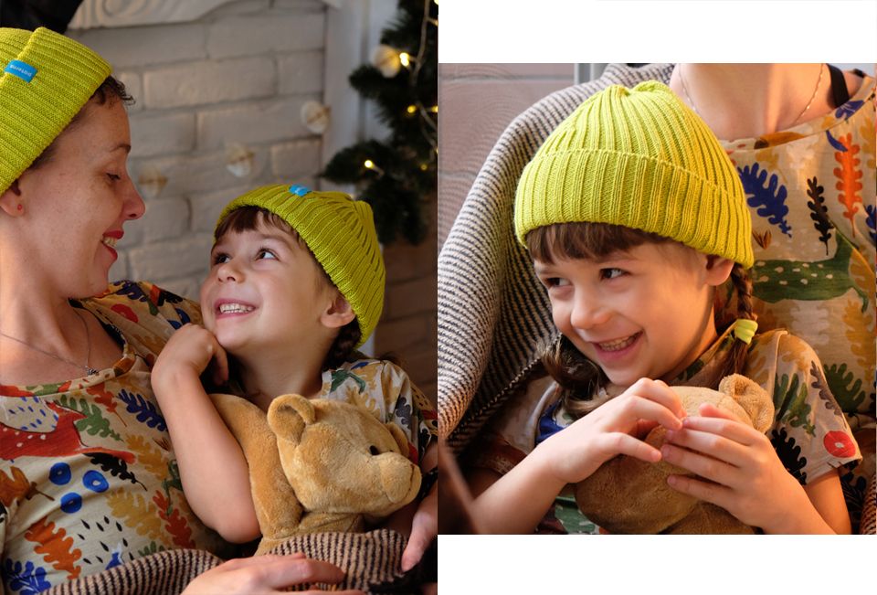 Czapki z welny merino