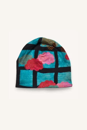 Czapeczka z wełny merino niemowlęca pinkumo