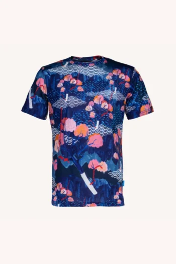 T-shirt z wełny merino męski tengoku