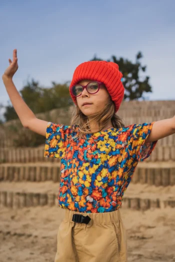 Koszulka z wełny merino dla dzieci papilio