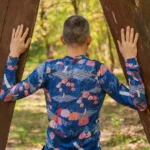 Koszulka z wełny merino z długim rękawem męska tengoku