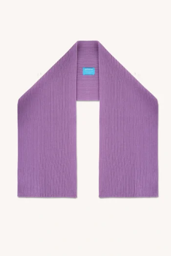 Szalik z wełny merino fioletowy