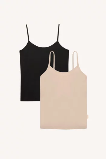 Dwupak: top cielisty i czarny