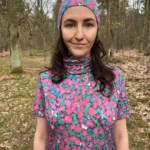 Symbol zastępczy Czapka z wełny merino cienka różowe papilio