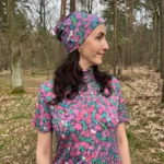 Symbol zastępczy Czapka z wełny merino cienka różowe papilio