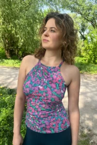 Tanktop z wełny merino damski pinkpilio