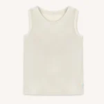 Koszulka termoaktywna z wełny merino bez rękawów męska off-white