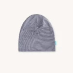Czapka z wełny merino dla dzieci cienka w paski