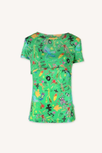 Koszulka do karmienia z wełny merino pixie