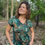 Koszulka z wełny merino damska green gorpcore Koszulka z wełny merino damska green gorpcore