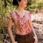 Koszulka z wełny merino damska ginger gorpcore Koszulka z wełny merino damska ginger gorpcore