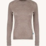 Bielizna termoaktywna z wełny merino 100% damska góra beżowy melanż