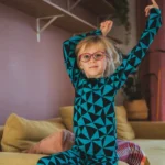 Bielizna termoaktywna z wełny merino 100% góra dziecięca w trójkąty