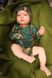 Body z wełny merino dla dzieci green gorpcore