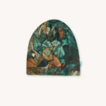 Czapka z wełny merino dla dzieci cienka green gorpcore