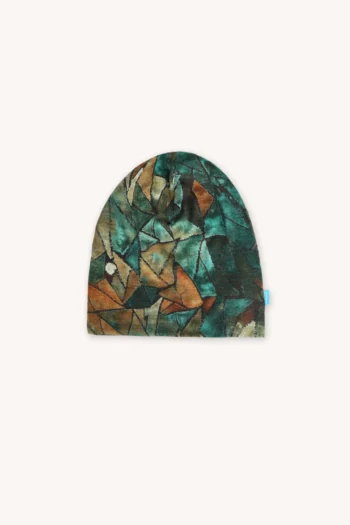 Czapka z wełny merino dla dzieci cienka green gorpcore