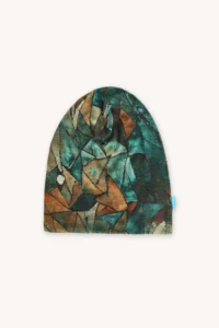 Czapka z wełny merino cienka green gorpcore