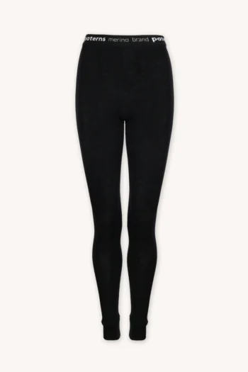 Legginsy termoaktywne z wełny merino 100% damskie czarne