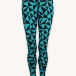 Legginsy termoaktywne z wełny merino 100% damskie w trójkąty