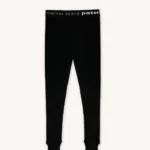 Legginsy termoaktywne z wełny merino 100% dla dzieci czarne