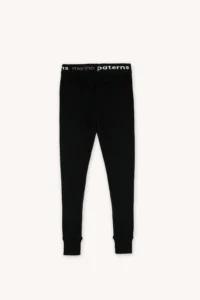 Legginsy termoaktywne z wełny merino 100% dla dzieci czarne