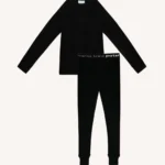 Dwupak: Bielizna termoaktywna dla dzieci góra i legginsy czarne