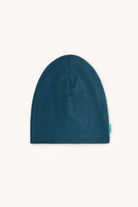Czapka z wełny merino cienka petrol