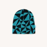 Czapka z wełny merino termoaktywna dla dzieci w trójkąty