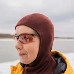 Kominiarka termoaktywna z wełny merino bordowa