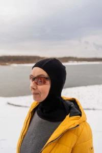 Kominiarka termoaktywna z wełny merino czarna