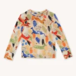 Bluzka dziecięca z długim rękawem z wełny merino woods