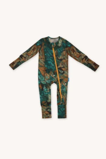 Rampers z wełny merino cienki green gorpcore