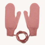Rękawiczki z wełny merino z jednym palcem zgaszony róż Rękawiczki z wełny merino z jednym palcem zgaszony róż