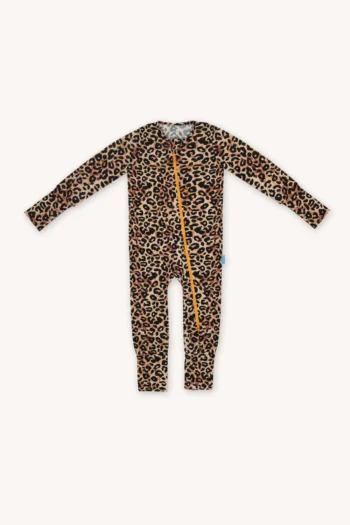 Rampers z wełny merino cienki panterka