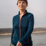 Bluza z wełny merino sportowa damska petrol Bluza z wełny merino sportowa damska petrol