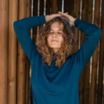 Bluza z wełny merino damska hoodie petrol Bluza z wełny merino damska hoodie petrol