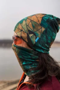 Komin chusta z wełny merino green gorpcore