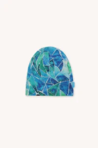 Czapka z wełny merino dla dzieci cienka blue gorpcore