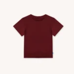 Koszulka z wełny merino dla dzieci bordowa Koszulka z wełny merino dla dzieci bordowa