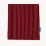 Komin z wełny merino ściągaczowy bordowy Komin z wełny merino ściągaczowy bordowy