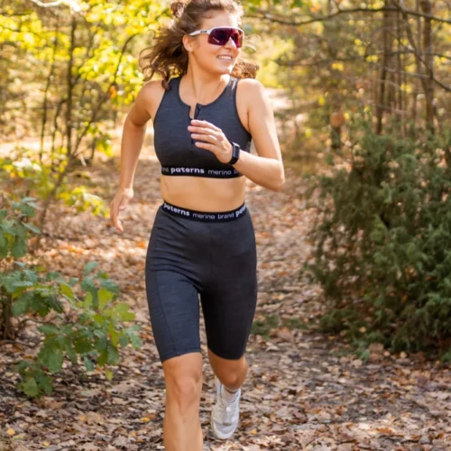 Kolarki sportowe z wełny merino damskie szare Kolarki sportowe z wełny merino damskie szare