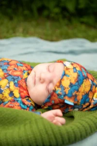 Czapeczka z wełny merino niemowlęca papilio