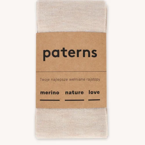 Rajstopy z wełny merino beżowe Rajstopy z wełny merino beżowe