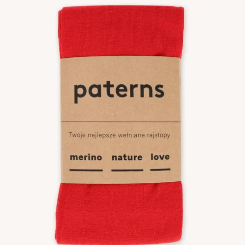 Rajstopy z wełny merino czerwone Rajstopy z wełny merino czerwone