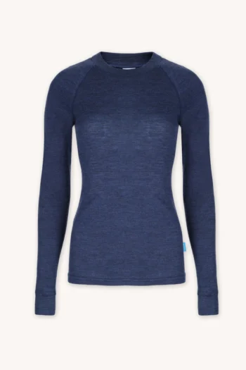 Bielizna termoaktywna z wełny merino 100% damska góra denim