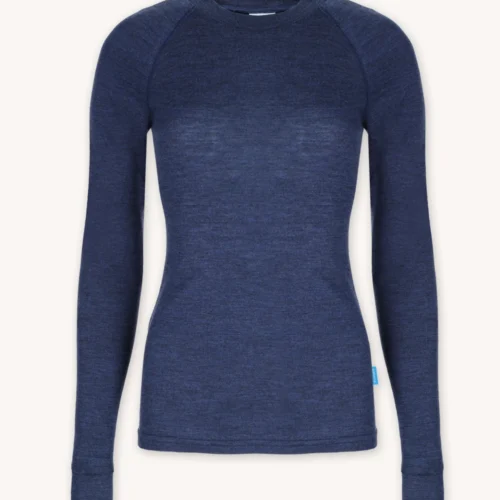 Bielizna termoaktywna z wełny merino 100% damska góra denim