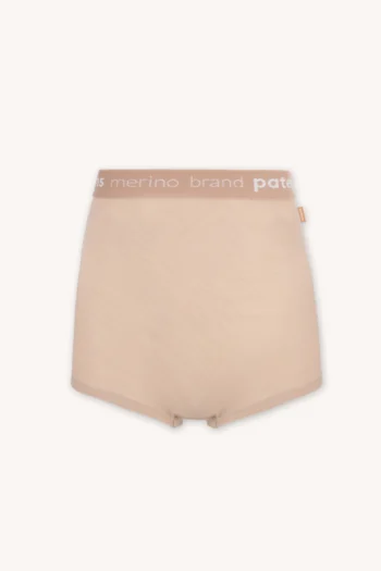 Majtki bokserki z wełny merino damskie cieliste