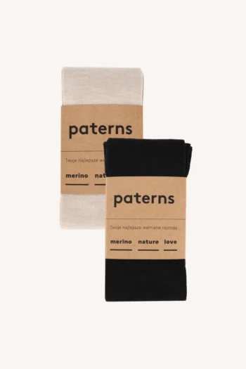 Dwupak: rajstopy czarne i beżowe