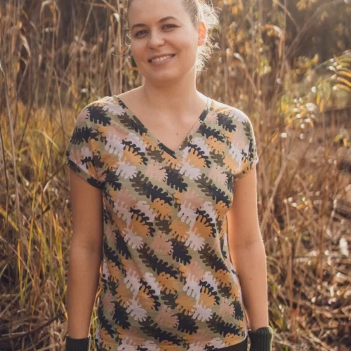 Koszulka z wełny merino damska oakie dokie Koszulka z wełny merino damska oakie dokie