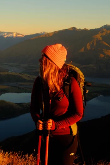 Bluza z wełny merino sportowa damska bordowa